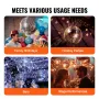 Mirror Disco Ball, 12 Inch Mirror Ball with Hanging Ring, Lightning Disco Ball Party Decorations, Ideal for DJ Club, Stage, Wedd
