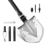 Survival Shovel, 11 in 1 Camping Shovel Folding Multitool, Military Grade Portable Compact Tactical Shovel, Multifunction for Of