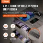 Farmhouse End Table Square Night Stand med USB & Outlets Set