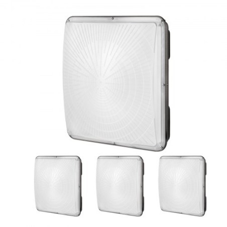 4 stk. LED baldakinlys 150W 16500LM 5000K Dagslys Udendørs baldakinbelysning