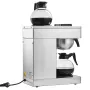 12 Cups Commercial Drip Coffee Maker, Coffee Maker Machine with 2 Glass Carafes and 2 Warmer Plates, Stainless Steel Pour Over C