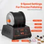 Rock Tumbler Machine 4 Lbs Rock Polising Kit 9 Speed ​​9-Day