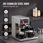 12 kopper kommerciel dryp kaffemaskine med 3 glas karafere og 3
