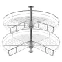 28 "2 lag nyreformet krom hjørne arrangør Lazy Susan kabinet