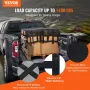 Cargo Net, 72 in x 57 in, Heavy Duty Truck Cargo Net for Truck Bed, 4 Adjustable Straps with Carabiners & S-Hooks, Wear-resistan