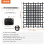 Cargo Net, 72 in x 57 in, Heavy Duty Truck Cargo Net for Truck Bed, 4 Adjustable Straps with Carabiners & S-Hooks, Wear-resistan