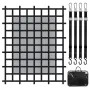 Lastnettet Heavy Duty Cargo Net 72 "X 57" Justerbare spænder &