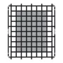 Lastnettet Heavy Duty Cargo Net 72 "X 57" Justerbare spænder &