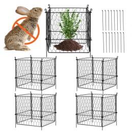 5 Pack Plant Protector from Animals 13.4'' x 13.4'' Metal Plant Cage