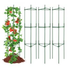 4 pakker tomatbure til have 63 "tomatplante stakes understøtter bur