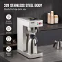 12 kopper kommerciel dryp kaffemaskine med termisk carafe