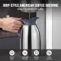 12 kopper kommerciel dryp kaffemaskine med termisk carafe