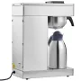 12 Cups Commercial Drip Coffee Maker, Coffee Maker Machine with Thermal Carafe to Keep Warm or Cold, Stainless Steel Pour Over C