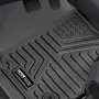 Automotive Floor Mats, Fits for Honda CR-V (Hybrid Models) 2017-2022, 3 pcs Front and 2nd Row Liners, All Weather Custom Fit TPE