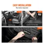 Automotive Floor Mats, Fits for Toyota RAV4 (Not for Hybrid or Prime) 2019-2024, 3 pcs Front and 2nd Row Liners, All Weather Cus