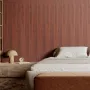 Wood Slat Acoustic Panels, 8 PCS 96 x 6 inch, WPC Accent Wooden Wall Panels for Modern Interior Wall, Faux Wood Wall Board Panel