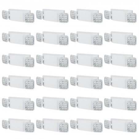 24 stk. Kommerciel nødlys LED -udgangsbelysningsarmatur backup -batteri