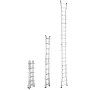 Telescoping Ladder A Frame, 20.5 FT Compact Aluminum Extension Ladder, Multi-Function Portable Collapsible RV Ladder, Telescopic