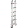 Telescoping Ladder A Frame, 20.5 FT Compact Aluminum Extension Ladder, Multi-Function Portable Collapsible RV Ladder, Telescopic