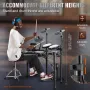 Electric Drum Set, 32 Drum Kits & 480 Sounds Electronic Drum Kit, USB MIDI Supported 10 in Quiet Mesh Snare Electric Drum Set wi