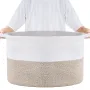 Cotton Rope Storage Basket 87L Woven Blanket Basket 558x558x355mm (20 x 20 x 14 in)