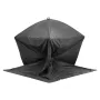 Portable Ice Shelter, 3-4 Person Pop-Up Ice Fishing Tent, 35 Square Feet Fishable Area, Ice Shanty for Winter Fishing, Waterproo