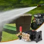 Pressure Washer Pump, 25.4 mm(1") Shaft Horizontal Triplex Plunger, 296 bar(4300 PSI), 16.6 L/min(4.4GPM), Replacement Power Was