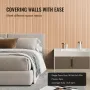 Wood Slat Acoustic Panels, 8 PCS 96 x 6 inch, WPC Accent Wooden Wall Panels for Modern Interior Wall, Faux Wood Wall Board Panel
