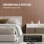Wood Slat Acoustic Panels, 8 PCS 96 x 6 inch, WPC Accent Wooden Wall Panels for Modern Interior Wall, Faux Wood Wall Board Panel