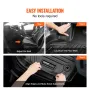 Automotive Floor Mats, Fits for Toyota Camry 2018-2024, 3 pcs Front and 2nd Row Liners, All Weather Custom Fit TPE Vehicle Floor