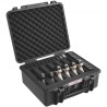 Hard Pistol Cases with Pre-cut PU Foam Lockable Pistol Case for 6 Pistol