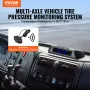 RV Tire Pressure Monitoring System, 7.3-116 PSI Trailer TPMS, Universal Wireless Car Alarm System, Waterproof TPMS Sensors Set w
