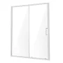 Semi-frameless Shower Door, 57.7-59" W x 70" H, Shower Sliding Glass Door with 1/4"(6mm) Clear Tempered Glass, Waterproof Shatte
