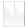 Brusedør uden ramme 137-142 cm x 183 cm SGCC hærdet glas 1/4"