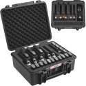Hard Pistol Cases with Pre-cut Lining Lockable Pistol Case for 6 Pistol