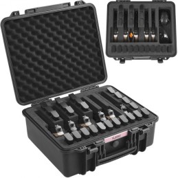 Hard Pistol Cases with Pre-cut Lining Lockable Pistol Case for 6 Pistol