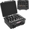 Hard Pistol Cases with Pre-cut Lining Lockable Pistol Case for 6 Pistol