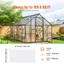 14 Pack Polycarbonate Greenhouse Panels, 2' X 4' X 0.16'' Roof Panels Sheets, Waterproof UV Protected Corrugated Plastic Roofing