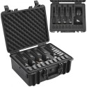 Hard Pistol Cases with Pre-cut Lining Lockable Pistol Case for 5 Pistol