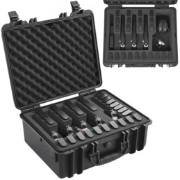Hard Pistol Cases with Pre-cut Lining Lockable Pistol Case for 5 Pistol