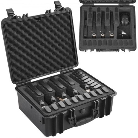 Hard Pistol Cases with Pre-cut Lining Lockable Pistol Case for 5 Pistol