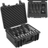 Hard Pistol Cases with Pre-cut Lining Lockable Pistol Case for 5 Pistol