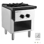 Commercial Gas Stove with Cabinet, Propane and Natural Gas Countertop Cooking Stove Range, Stainless Steel Gas Hot Plate, Commer