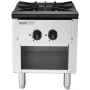Commercial Gas Stove with Cabinet, Propane and Natural Gas Countertop Cooking Stove Range, Stainless Steel Gas Hot Plate, Commer