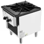 Commercial Gas Stove with Cabinet, Propane and Natural Gas Countertop Cooking Stove Range, Stainless Steel Gas Hot Plate, Commer