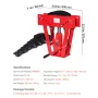 Hydraulic Pipe Bender, 16 Ton Manual Copper Exhaust Pipe Bending Machine with 8 Dies (1/2" - 3") and 90 - 180° Adjustable Roller