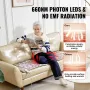 Far Infrared Heating Pad, Amethyst Heating Pad with Jade & Tourmaline Stones, 660nm Photon Light & Negative Ions, 103-159℉ Hot G
