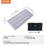 Far Infrared Heating Pad, Amethyst Heating Pad with Jade & Tourmaline Stones, 660nm Photon Light & Negative Ions, 103-159℉ Hot G