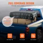 Cargo Net, 96 in x 81 in, Heavy Duty Truck Cargo Net for Truck Bed, 4 Adjustable Straps with Carabiners and Rubber Coated Hooks,
