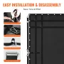Cargo Net, 96 in x 81 in, Heavy Duty Truck Cargo Net for Truck Bed, 4 Adjustable Straps with Carabiners and Rubber Coated Hooks,